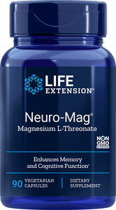 Life Extension Neuro-Mag, Magnesium L-Threonat, 90 Kapsler